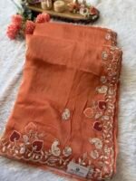Noorika Embroidered Silk Saree - Image 2