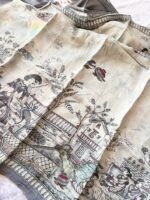 Rajvaari Vintage Art Printed Saree - Image 2