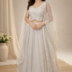 Moonlight Pearl Embroidered Lehenga Set