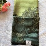 Aabha Olive Garden Silk Saree