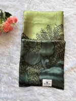 Aabha Olive Garden Silk Saree