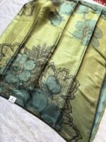 Aabha Olive Garden Silk Saree - Image 3