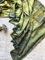 Aabha Olive Garden Silk Saree - Image 2