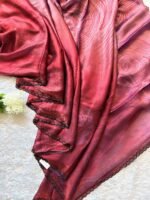 Noor Red Abstract Grace Saree - Image 2