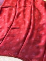 Noor Red Abstract Grace Saree - Image 4