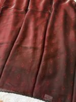 Raktika Floral Fusion Red Saree - Image 4