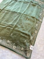 Aabroo Elegance Embroidered Silk Saree - Image 4