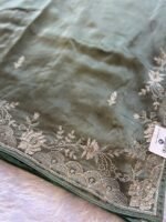 Aabroo Elegance Embroidered Silk Saree - Image 2