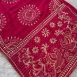 Rajvaari Gota Patti Upada Silk Saree