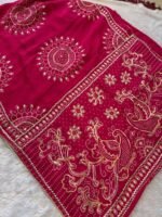 Rajvaari Gota Patti Upada Silk Saree