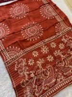 Rajvaari Gota Patti Upada Silk Saree - Image 9