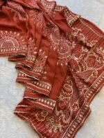 Rajvaari Gota Patti Upada Silk Saree - Image 10
