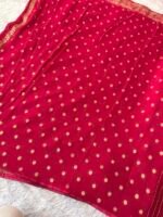 Maharani Pink Zari Jaal Saree - Image 3
