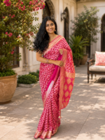 Rajvaari Rani Khaddi Georgette Saree - Image 4