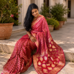 Rajvaari Rani Khaddi Georgette Saree
