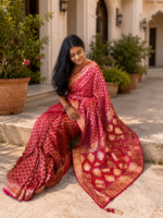 Rajvaari Rani Khaddi Georgette Saree