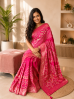 Rajvaari Patola Lahriya Saree - Image 6