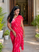 Rajvaari Pure Chiffon Lahriya Saree