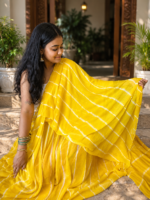 Rajvaari Pure Chiffon Lahriya Saree - Image 5