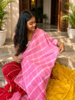 Rajvaari Pure Chiffon Lahriya Saree - Image 4