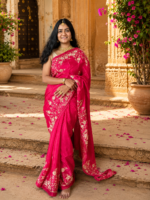 Rajvaari Regal HO Silk Aari Work Saree - Image 3