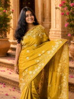 Rajvaari Regal HO Silk Aari Work Saree - Image 2