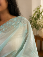 Sky Elara Paper Silk Saree ✨ - Image 2