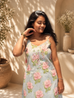 Pastel Blossom Spaghetti Cotton Suit Set - Image 5