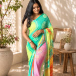 Rainbow Breeze Chiffon Printed Saree