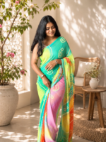 Rainbow Breeze Chiffon Printed Saree
