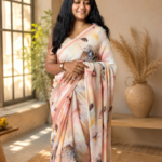 Blush Petal Chiffon Printed Saree