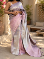 Lavender Royale Premium Silk Saree - Image 5