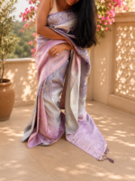 Lavender Royale Premium Silk Saree - Image 3