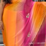 Festive Handwork Georgette Saree