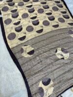 Midnight Muse – Premium Crape Silk Mirror Work Saree - Image 2