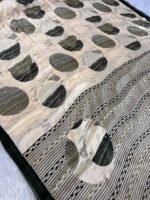 Midnight Muse – Premium Crape Silk Mirror Work Saree